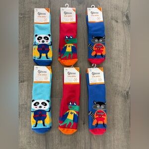 Bross Kids Superhero Animal Socks Set NWT